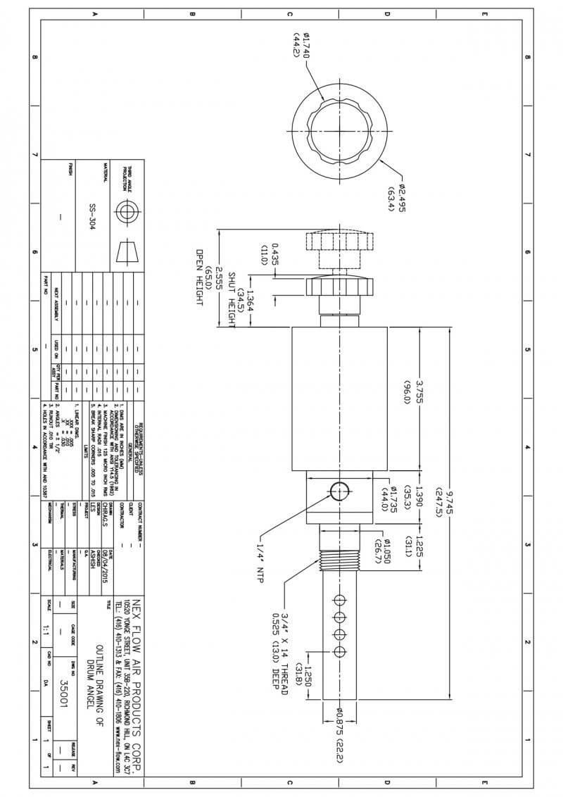 Drump Pump DImensions